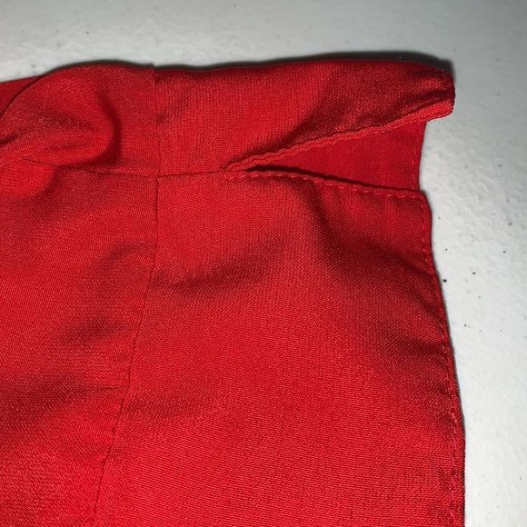 NOTATION red fitted button down blouse Small - Picture 7 of 8
